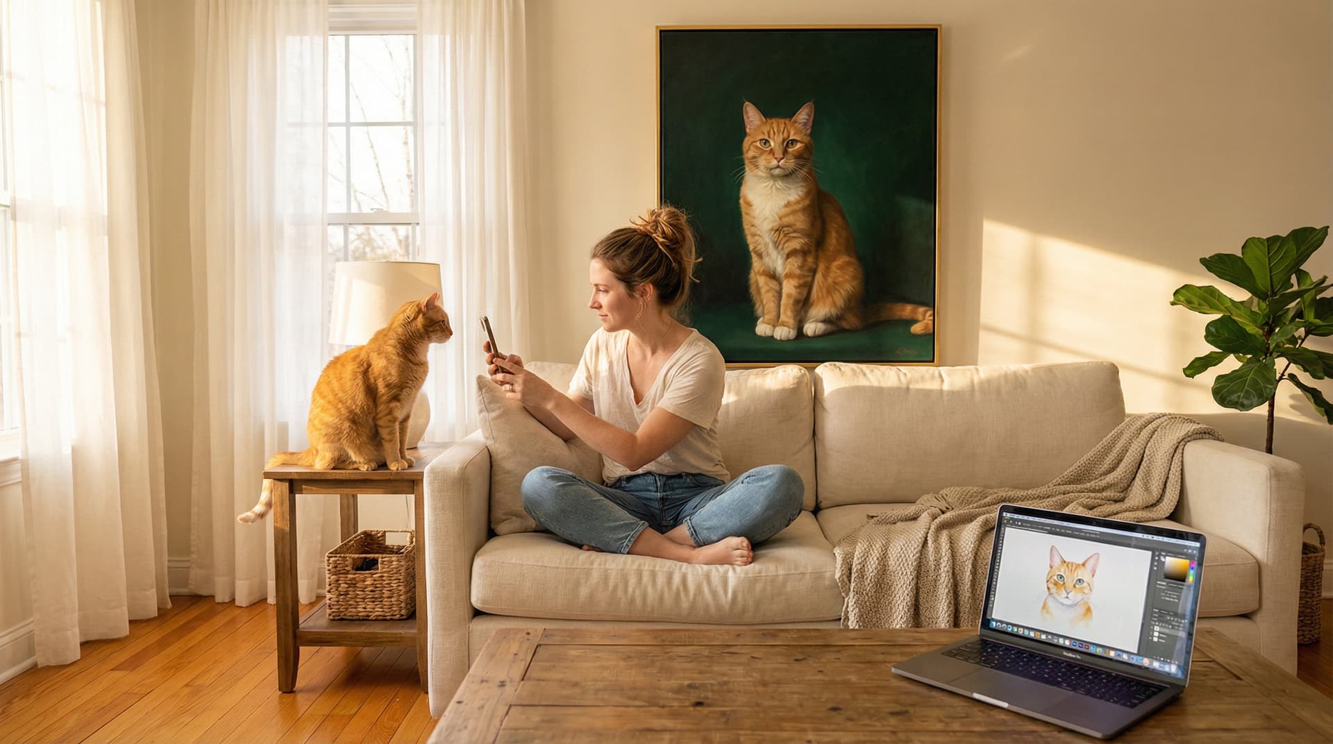 How to Turn Your Cat's Photo Into a Custom Painting — Stunning, Affordable, and Ready in Seconds