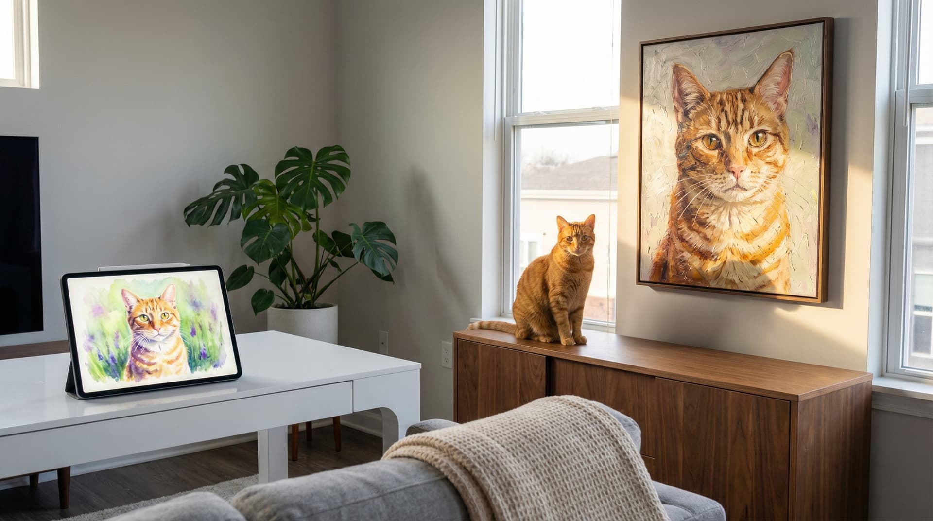 Digital vs Canvas Cat Portrait: Which Format Deserves a Spot on Your Wall in 2026?