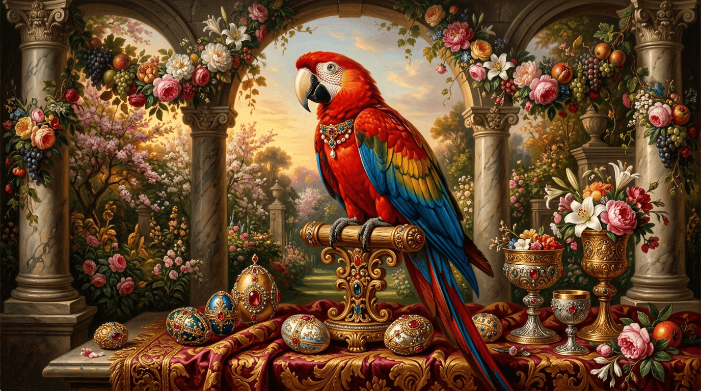 Easter Cat Portraits - Easter Renaissance style cat portrait