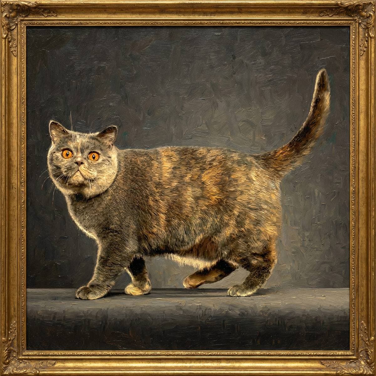 Black Cat Art From Your Photos - Oil Painting style cat portrait