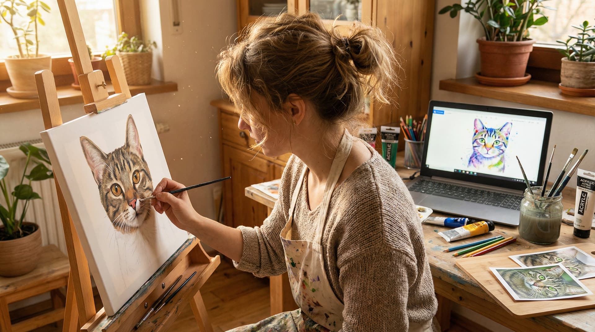 How Custom Cat Portraits Are Made – From Photo Upload to Museum-Quality Art in Under 60 Seconds