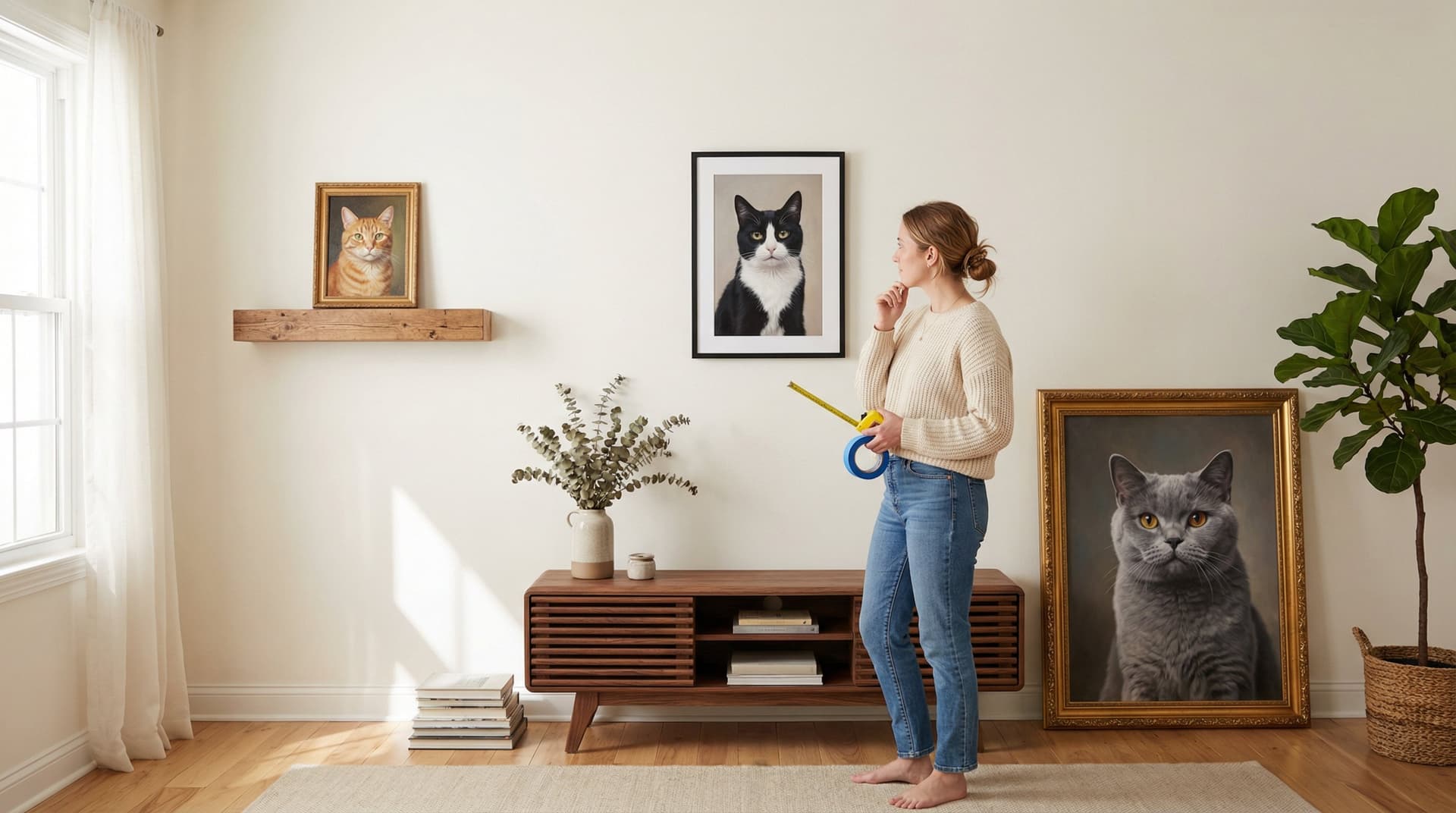 Cat Portrait Sizes Guide: How to Pick the Perfect Dimensions for Your Custom Cat Art